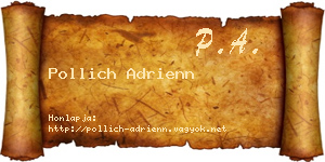 Pollich Adrienn névjegykártya
